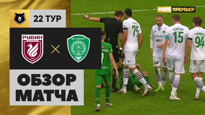 Рубин &mdash; Ахмат. Голы и лучшие моменты