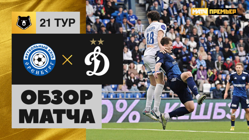 Оренбург &mdash; Динамо. Голы и лучшие моменты